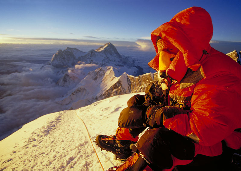 Erik Weihenmayer-atop Everest