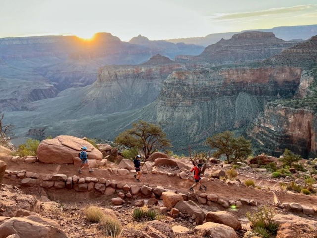 Erik Weihenmayer and friends on grand canyon